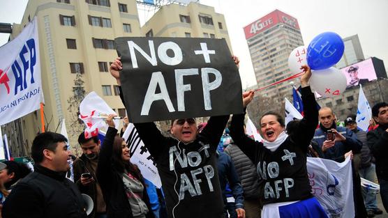 Las movilizaciones se repitieron contra las AFP