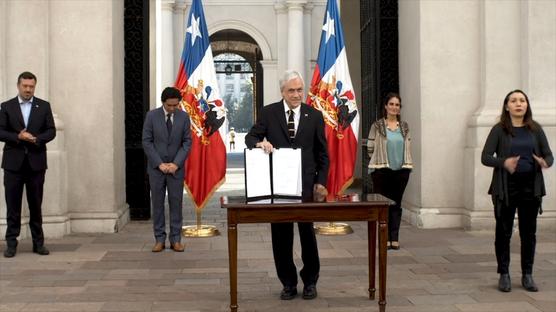 Piñera anuncia el bono invierno