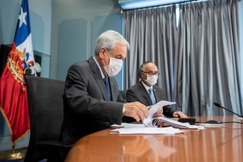 Sebastián Piñera, anuncia plan de desconfinamiento (foto: ANSA)