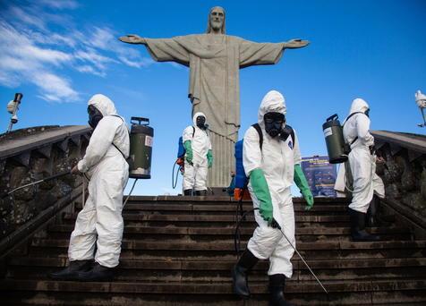 Reabren Cristo Redentor en Río de Janeiro (foto: EPA)