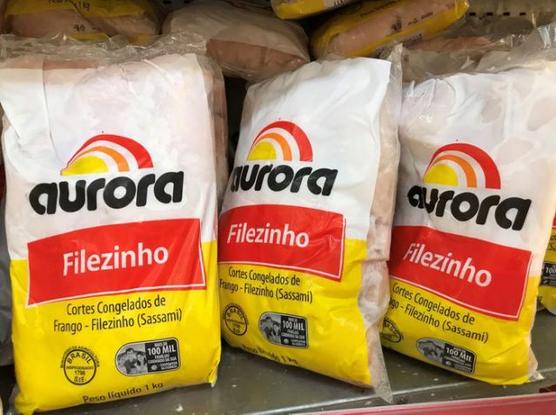 Bolsas de pollo congelado de Aurora