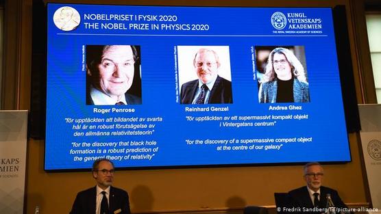 Roger Penrose, Reinhard Genzel y Andrea Ghez lograron el Nobel de Física 2020
