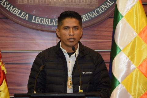Andrónico Rodriguez, presidente del Senado de Bolivia