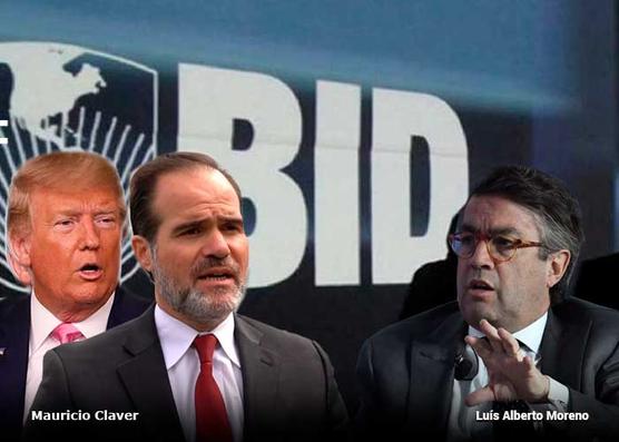 El presidente del BID, Mauricio Claver-Carone y su mentor Trump