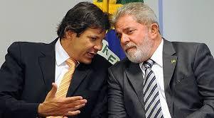 Lula y su heredero  Fernando Haddad