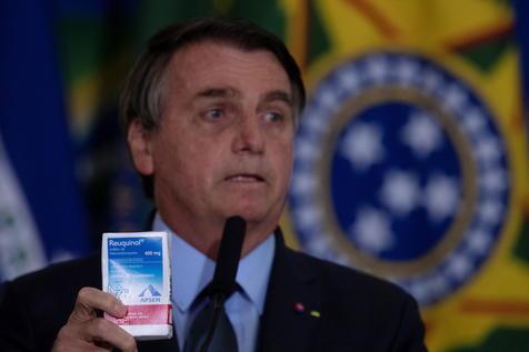 Bolsonaro propagandizó el uso de hidroxicloroquina