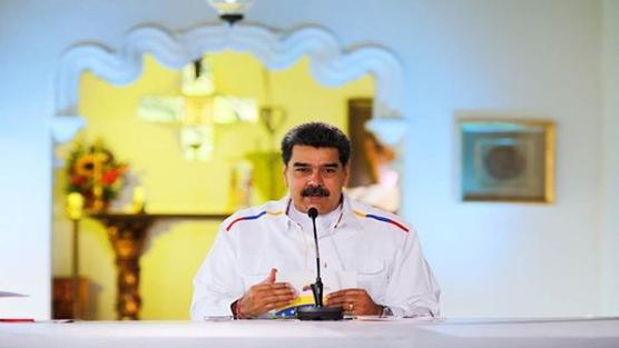 Maduro durante su denuncia ayer domingo