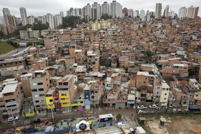 La favela de Paraisopolis en Sao Paulo, Brasil
