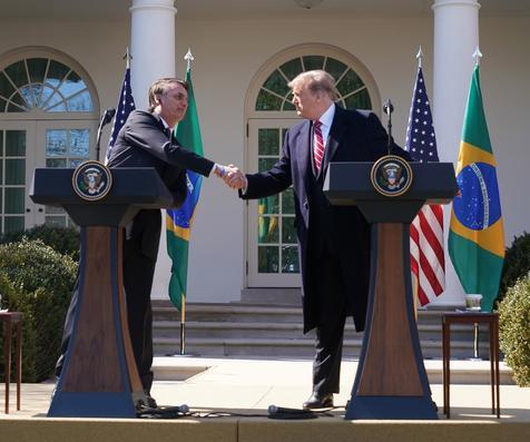 Trump recibió a Bolsonaro en la Casa Blanca en 2019