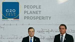 El primer ministro de Italia, Mario Draghi, recibe al presidente de Brasil, Jair Bolsonaro, 