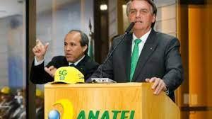  Bolsonaro, hablando durante la subasta de infraestructura de bandas de telefonía móvil 5G