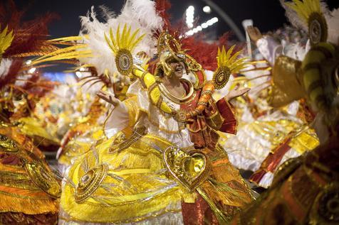 Pintoresca estampa del Carnaval de Sao Paulo, Brasil (foto: ANSA)