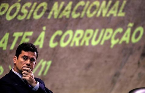 Sergio Moro, en tiempos en que era "súper juez". Luego fue ministro de Justicia de Jair Bolsonaro, pero ahora su rival político.