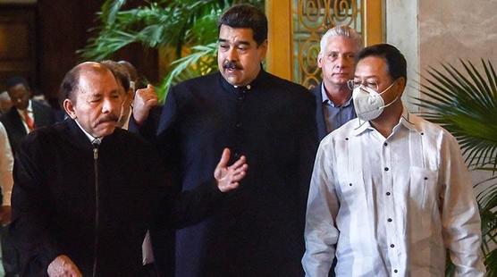 Ortega, Maduro, Diaz Canel y Arce en La Habana