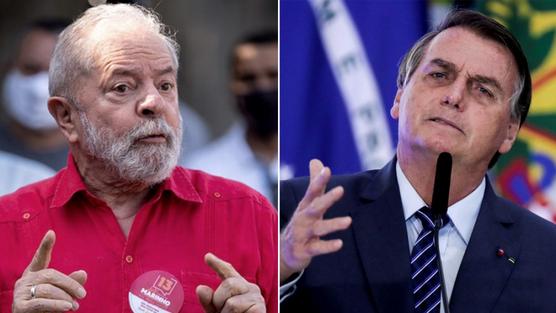 Lula junto a Bolsonaro