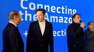 Musk y Bolsonaro durante el encuentro