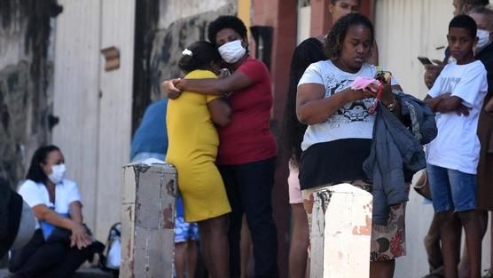 Al menos 11 personas murieron en una favela de Río de Janeiro en una gran operación policial. Foto: AFP.