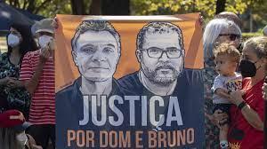 Manifestación en reclamo de justicia por los asesinatos del periodista británico Dom Philli