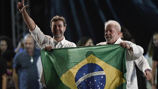 Lula da Silva comenzó a utilizar chaleco antibalas. Foto: AFP.