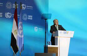 Habla Guterres en la Cumbre del Clima COP27