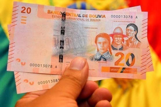 Billetes de pesos bolivianos