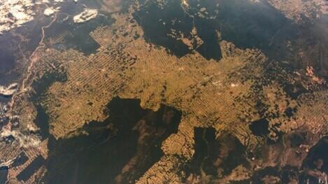 Las imágenes satelitales que revelan la deforestación. (foto: ANSA)