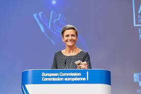 La vicepresidenta de la Comisión Europea, Margrethe Vestager