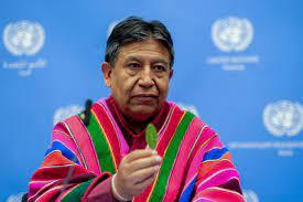 El vicepresidente de Bolivia, David Choquehuanca en la  ONU