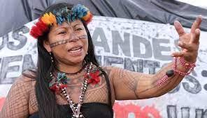 La líder munduruku Alessandra Kora