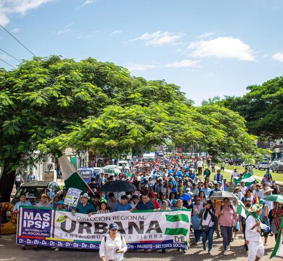 Marcha se sectores sociales de Santa Cruz. Foto: Vicecom