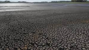 La represa seca de Canelón Grande, en el sur de Uruguay