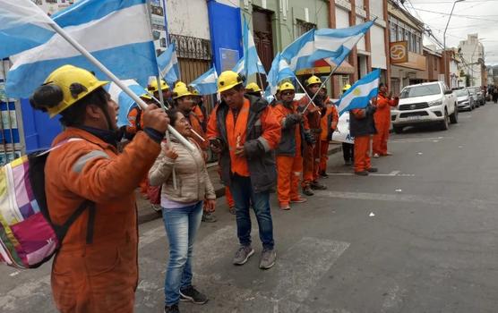 Mineros en apoyo