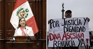 Boluarte en el Congreso y los peruanos en las calles