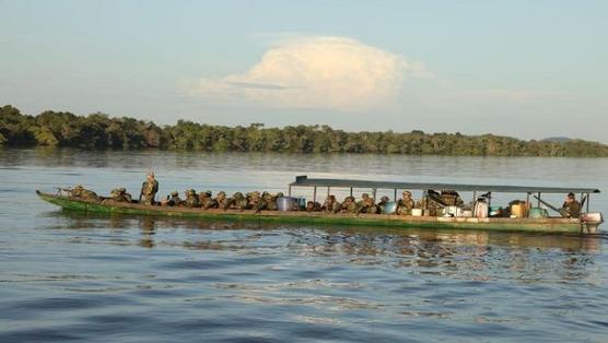 Más de 500 efectivos de la Fuerza Armada Nacional Bolivariana se desplazan hacia el Alto Orinoco