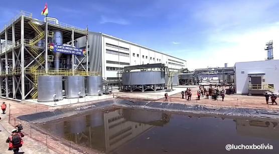 La nueva planta industrial está instalada en Uyuni, Potosí. 