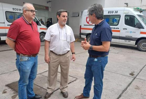 Medina Ruiz visitó las guardias de los hospitales