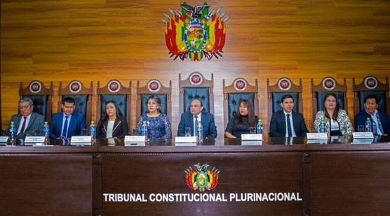 Los magistrados del Tribunal Constitucional Plurinacional (TCP).