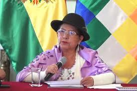 La canciller de Bolivia, Celinda Sosa,