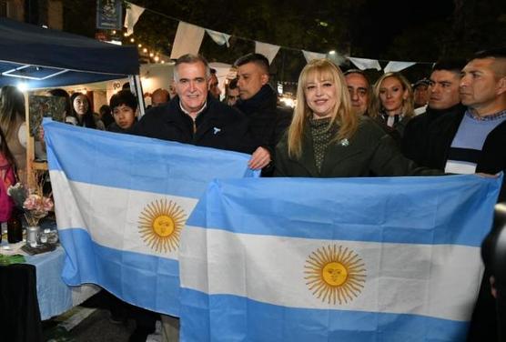 Jaldo y Chahla durante los festejos