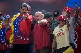 Maduro, Diosdado Cabello y Delcy Rodriguez durante la campaña