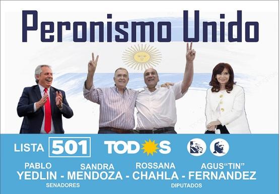 El afiche de campaña del Frente de Todos