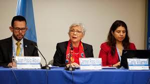 La experta del Comité de la ONU para la Desaparición Forzada, Carmen Rosa Villa habla durante una rueda de prensa, en Bogotá EFE