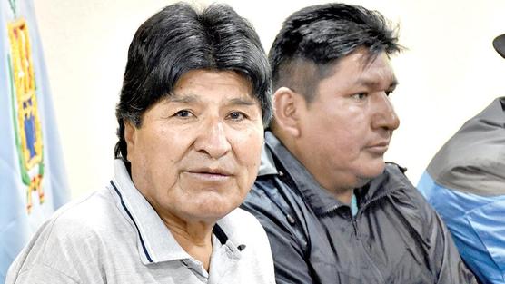 Evo Morales y Choque en el Trópico de Cochabamba