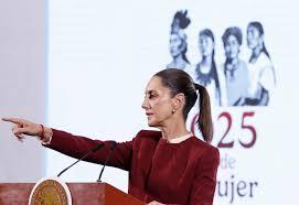 Claudia Sheinbaum participa en una rueda de prensa ayer -  EFE/ Mario Guzmán